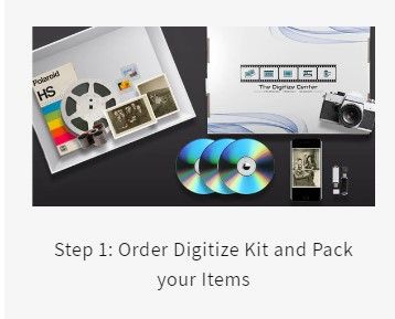 Step 1: Order a Digitize Kit and pack your items